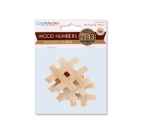 2-inch plywood wooden numbers and # symbol