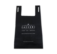 Handles With Slits Carry Bag Black
