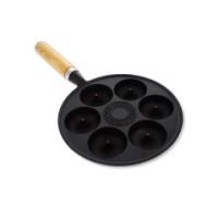 Doughnut Pan with Wooden Handle