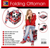 FOLDING OTTOMAN UNION JACK