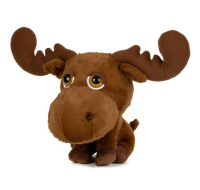 Brown moose plush stuffed animal toy
