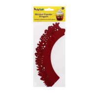 PARTY CRAFT SHIMMER CUPCAKE CELEBRATE RED