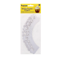 PARTY CRAFT SHIMMER CUPCAKE DOVE WHITE