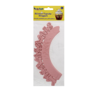 Party Craft Shimmer Cupcake Toppers Baby Girl Pink