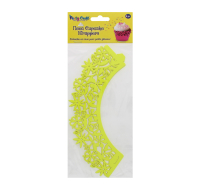PARTY CRAFT NEON CUPCAKE DAISY YELLOW WRAPPER