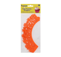 PARTY CRAFT  NEON CUPCAKE DAISY ORANGE