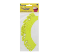 PARTY CRAFT NEON CUPCAKE SWIRL YELLOW