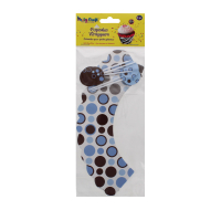 Party Craft Blue Retro Cupcake Wrappers vintage design