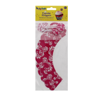 PARTY CRAFT CUPCAKE WRAPPERS FLORAL SWIRL PINK