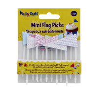 Party Craft Mini Flag Picks Trendy Lines for food decoration