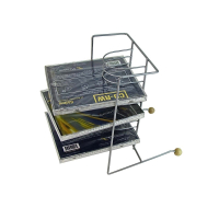 Silver matt 12 CD rack tower