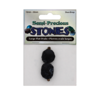 Semi precious flat oval stones for jewellery making