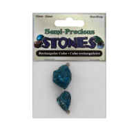 Large rectangular turquoise semi precious stones for crafts
