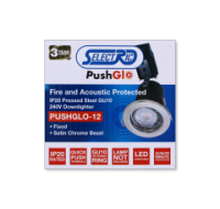 IP20 240V Fixed Downlighter Satin Chrome Light