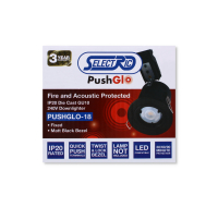 Ip20 240v Fixed Matt Black Downlighter