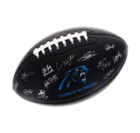 Legend of The Panthers Black Rugby Ball with textured grip
