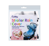 Baby stroller with Rysons universal rain cover