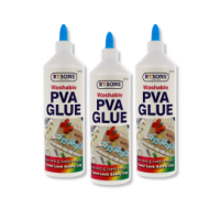 Rysons Washable Clear PVA Glue 500ml bottle for bulk purchase