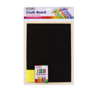 Chalkboard set with chalks