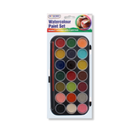 Watercolour set with 21 paints and a brush