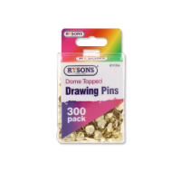 Rysons Dome Topped Drawing Pins 300 Pack for wholesale