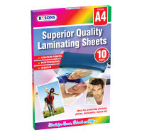 Rysons A4 laminating sheets, 10 sheets per pack