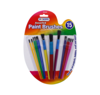Rysons 15-piece assorted paint brush set for bulk purchase