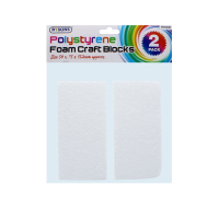 Rysons Polystyrene Craft Foam Blocks Twin Pack for crafts and modelling