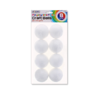Rysons Polystyrene Foam Craft Balls 8 Pack for wholesale