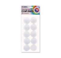 Rysons Polystyrene Foam Craft Balls 10 Pack for wholesale projects