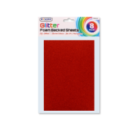 Rysons Glitter Foam Backed Sheets 8 Pack 20 x 15 cm for crafts