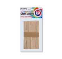 Jumbo Natural Wood Craft Sticks 50 Pack by Rysons