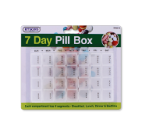 Rysons 7-Day Four-Compartment Pill Organiser for wholesale