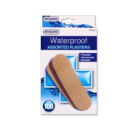 Rysons Waterproof Assorted Plasters 100 Pack for wholesale