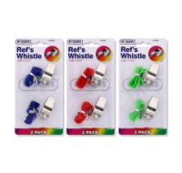 Rysons Referee Whistles with Cord 2 Pack for sports officials