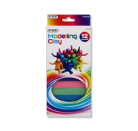 Wholesale coloured modelling clay set 12 piece assorted