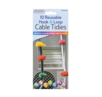 Rysons 10 reusable hook and loop cable tidies for organisation