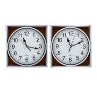 Rysons Silver Wall Clock 23.6cm