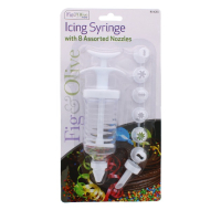 Rysons 8-Nozzle Icing Syringe Set for cake decorating