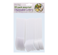 Rysons Disposable Cutlery Assorted 80 Pack for wholesale