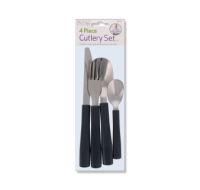 Rysons steel cutlery set, plastic handles, 4-piece