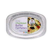 Rysons large aluminium foil catering platters pack of two
