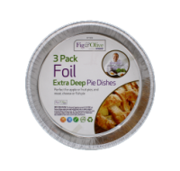 Rysons Extra Deep Foil Pie Dishes Pack of 3 for large pies