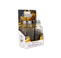 Rysons Retro Glass Salt and Pepper Shaker Set 2 Pack