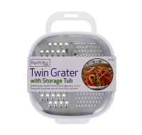 Rysons Double-Sided Grater with Catch Container for kitchen food prep