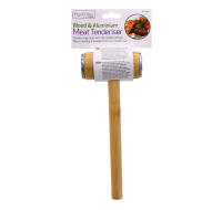 Wooden Handle Meat Tenderiser with Aluminium Spikes by Rysons
