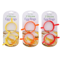 Silicone egg rings twin pack for perfectly round eggs