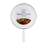 28cm Stainless Steel Splatter Guard for frying pans