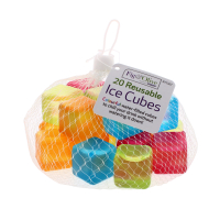 20 Pack Reusable Ice Cubes with Mesh Bag by Rysons