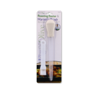 Roasting baster and marinade brush set